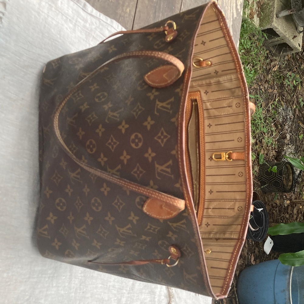 Chic Brown Monogram Tote Bag